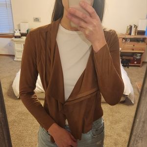 Brown suede-like jacket